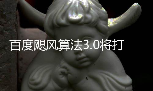 百度打击低质算法群及域采跨领桶站飓风0将集垃圾