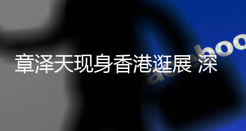 大气章泽展 港逛黑裙身香深V配金腰带优雅天现礼服