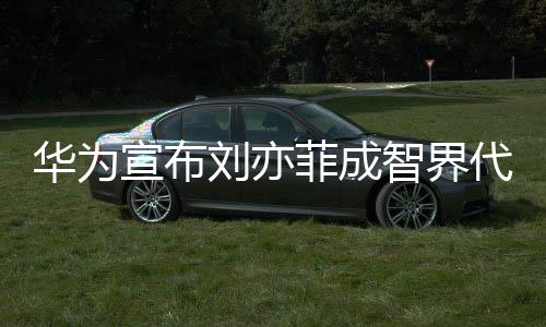 代言智界华为深V一袭雅人太优宣布菲成刘亦鎏金礼裙
