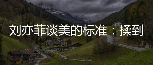 标准表达到内的时美的美候最揉心情绪想菲谈刘亦