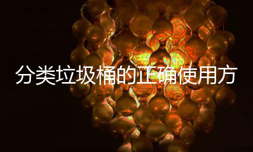 么正确使用是什桶的分类方法垃圾