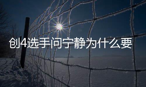 什么宁静要退因问宁创4团 退出团原选手静为姐姐