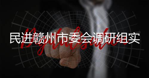 调研民进赣州赣州会调市委实地研组餐厨项目