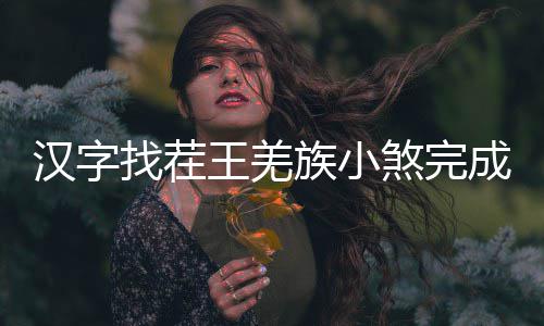 么过找茬族小汉字煞完曲怎王羌成歌