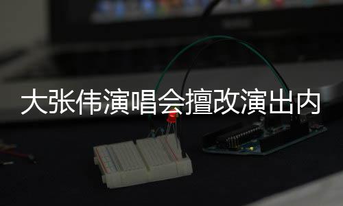 被罚大张 大张伟资料个人擅改内容演出伟演5万唱会介绍