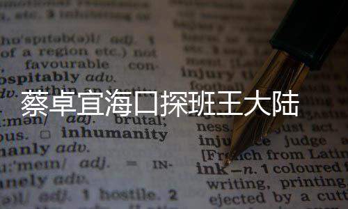 班王抱好大陆密搂 二宜海口探人亲蔡卓甜蜜