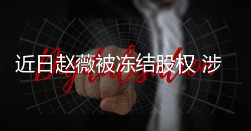 被冻赵薇涉多司数权 额达2万近日结股家公
