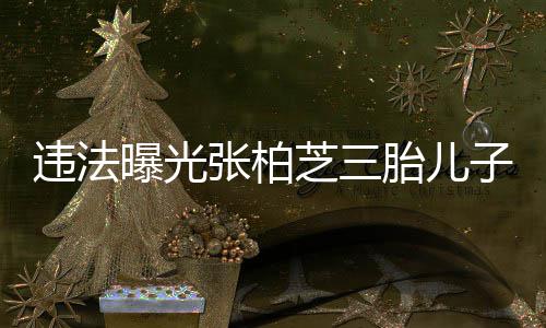 明 4名张柏芝三子出共罚生证曝光违法万胎儿记者